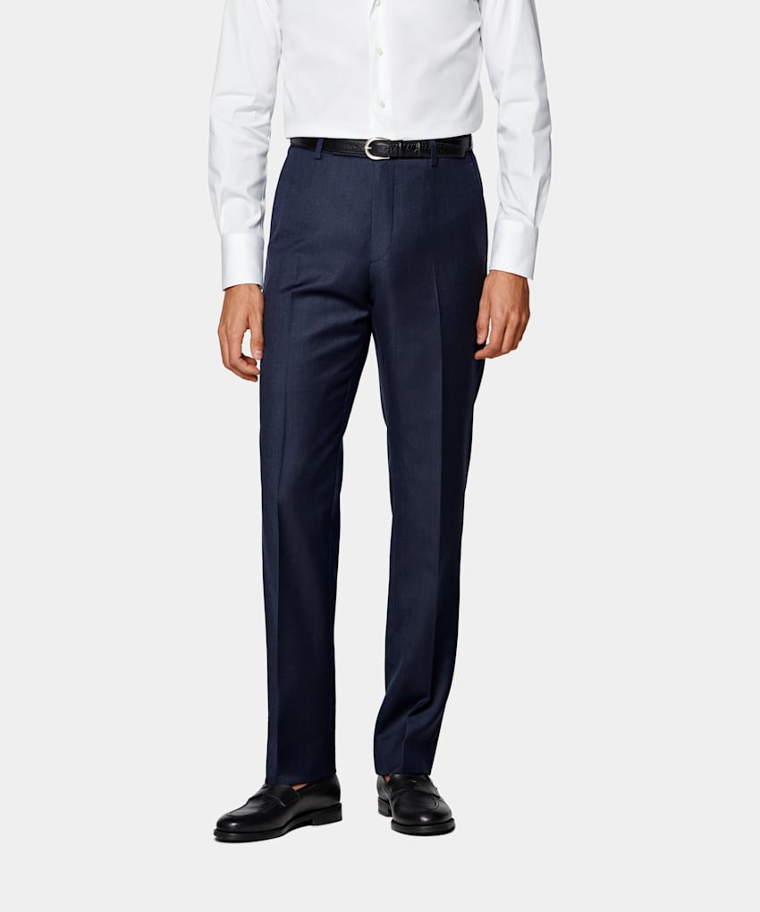 Straight Leg Suit Trousers