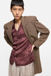 Single Breasted Wool Coat