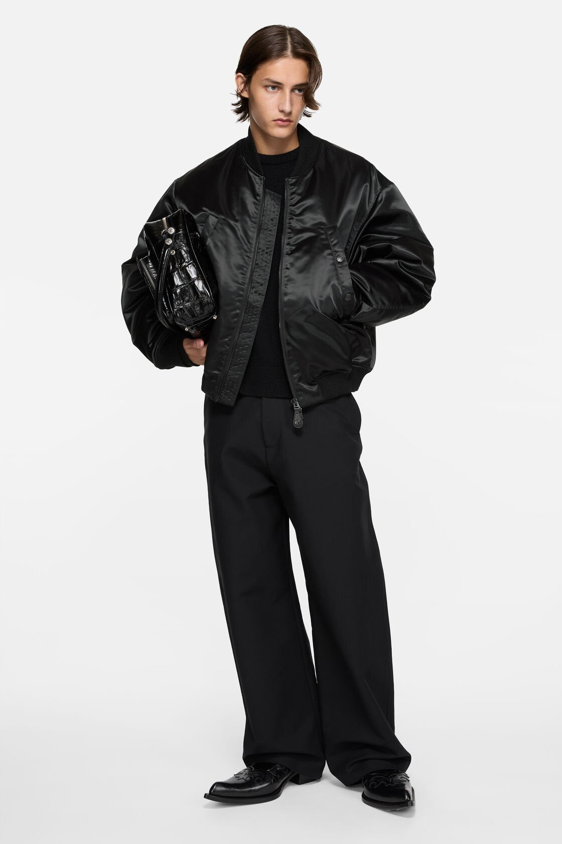 Logo bomber jacket
