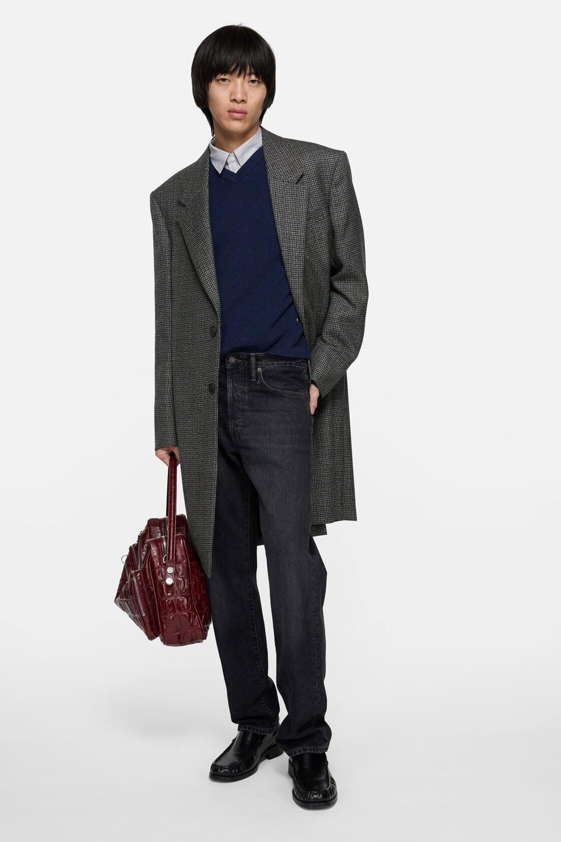 Single Breasted Wool Overcoat