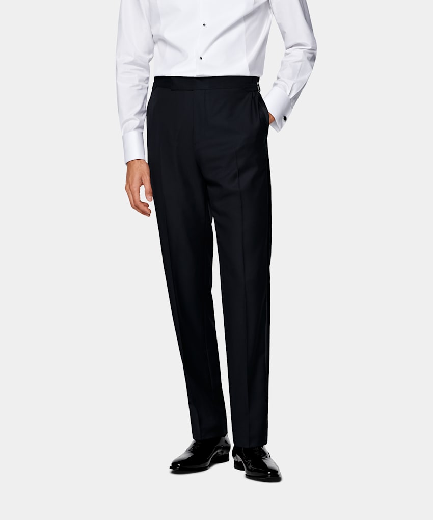 Straight Leg Tuxedo Trousers