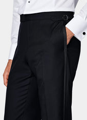 Straight Leg Tuxedo Trousers