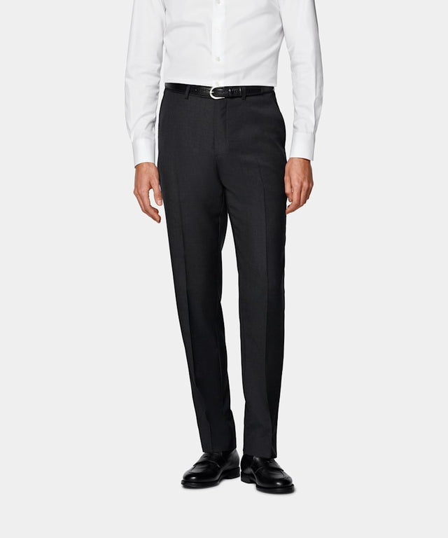 Dark Grey Perennial Slim Leg Straight Suit Trousers
