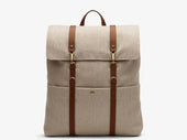 M/S Backpack - Grand Herringbone/Cuoio