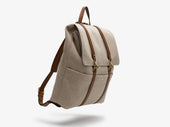 M S Backpack Grand Herringbone Cuoio
