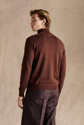 Hawke Slim Zip Vest Dark Brown