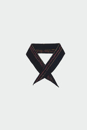 Multicoloured Bandhani Striped Bandana