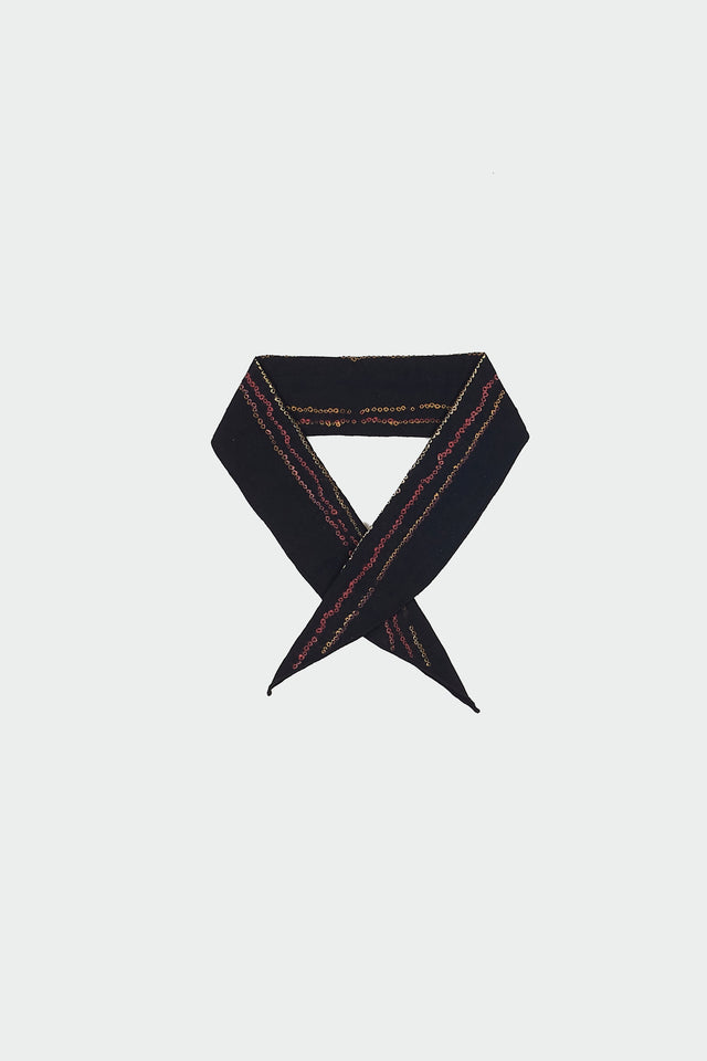 Multicoloured Bandhani Striped Bandana