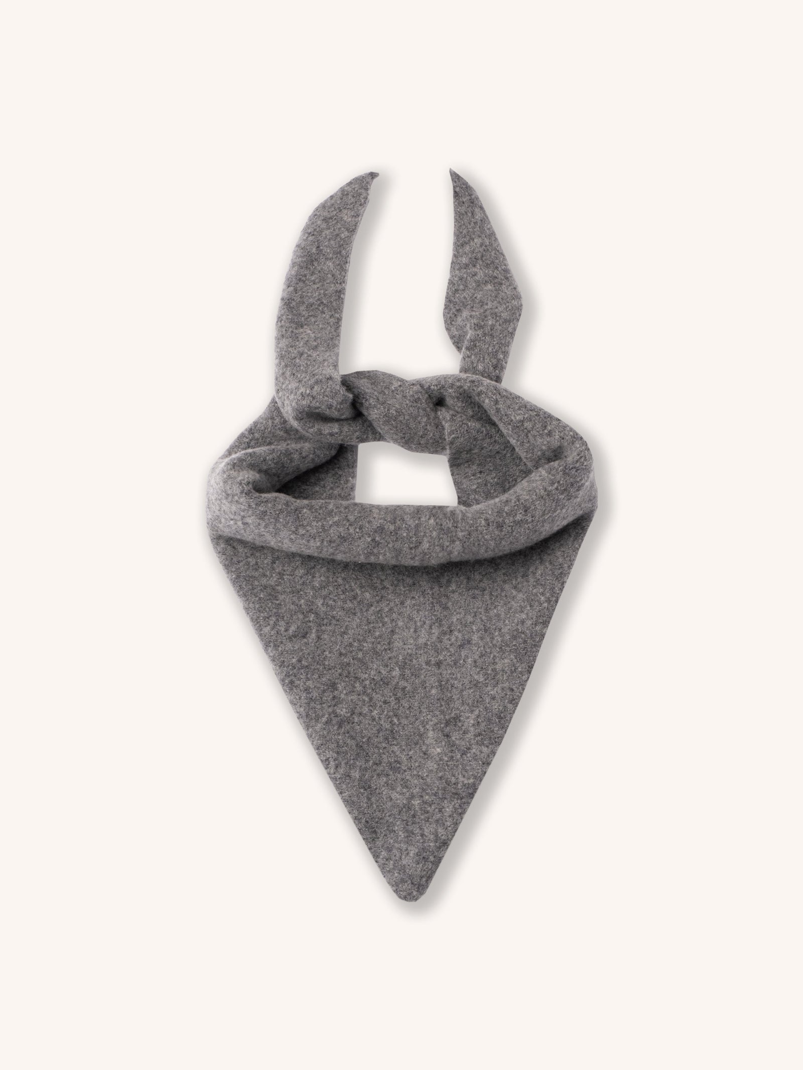Alva Bandana In Grey Pure Wool