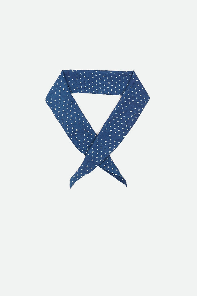 Indigo Silk Bandhani Bandana