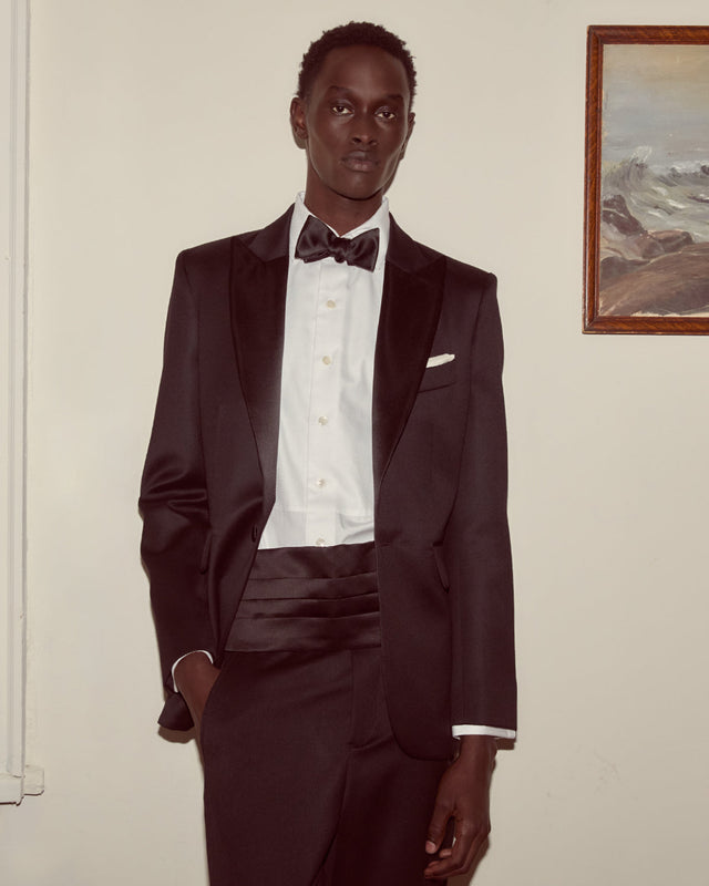 Barathea Single Breasted Tuxedo Jacket
