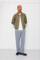 Barrel Leg Jean Ticking Stripe