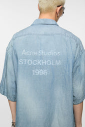 Button Up Shirt Logo Stamp