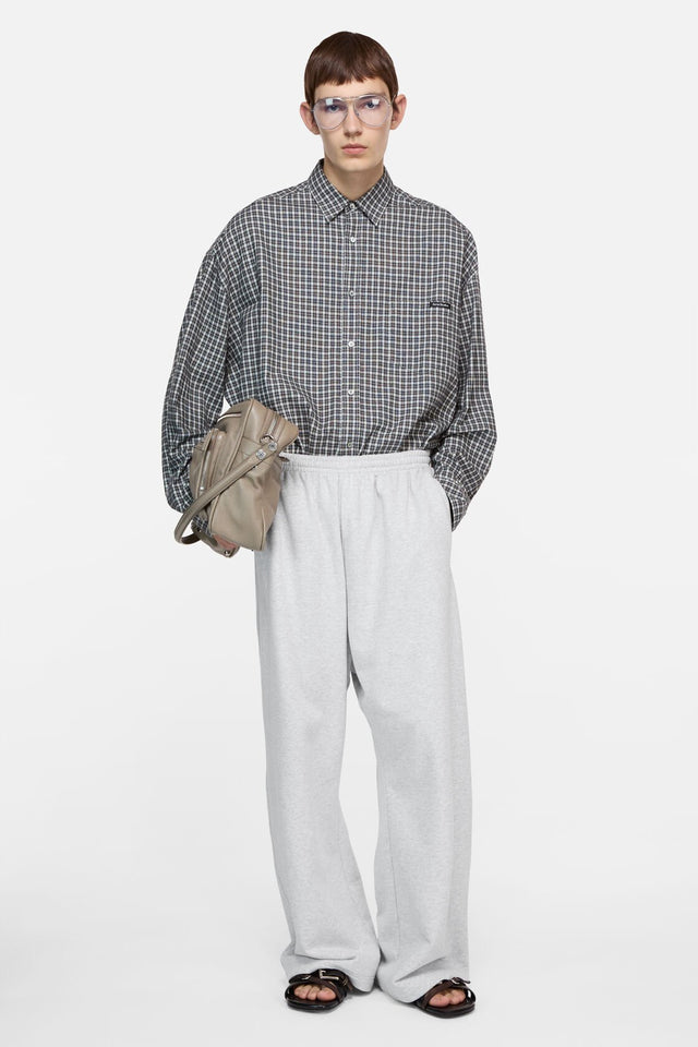Flannel button-up shirt
