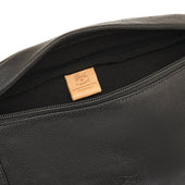 Cestello Marsupio Da Uomo In Pelle Invecchiata Colore Nero
