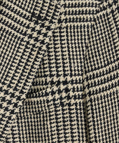 Italian Linen Silk Sport Coat In Glen Plaid