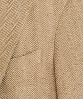Italian Silk-Linen Herringbone Sport Coat