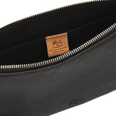 Oriuolo Pochette Da Uomo In Pelle Invecchiata Colore Nero