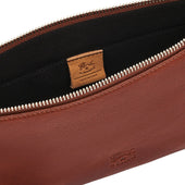 Oriuolo Pochette Da Uomo In Pelle Invecchiata Colore Seppia