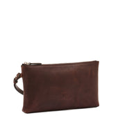 Oriuolo Pochette Da Uomo In Pelle Invecchiata Colore Caff
