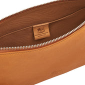 Oriuolo Pochette Da Uomo In Pelle Invecchiata Colore Naturale
