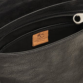 Brolio Borsa A Tracolla Da Uomo In Pelle Invecchiata Colore Nero