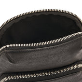 Duccio Borsa A Tracolla Da Uomo In Pelle Invecchiata Colore Nero
