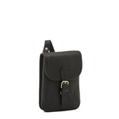 Linea 1990 Borsa A Tracolla Da Uomo In Pelle Invecchiata Colore Nero