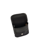Linea 1990 Borsa A Tracolla Da Uomo In Pelle Invecchiata Colore Nero