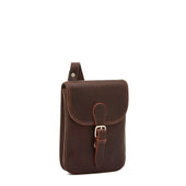 Linea 1990 Borsa A Tracolla Da Uomo In Pelle Invecchiata Colore Caffe Aragosta