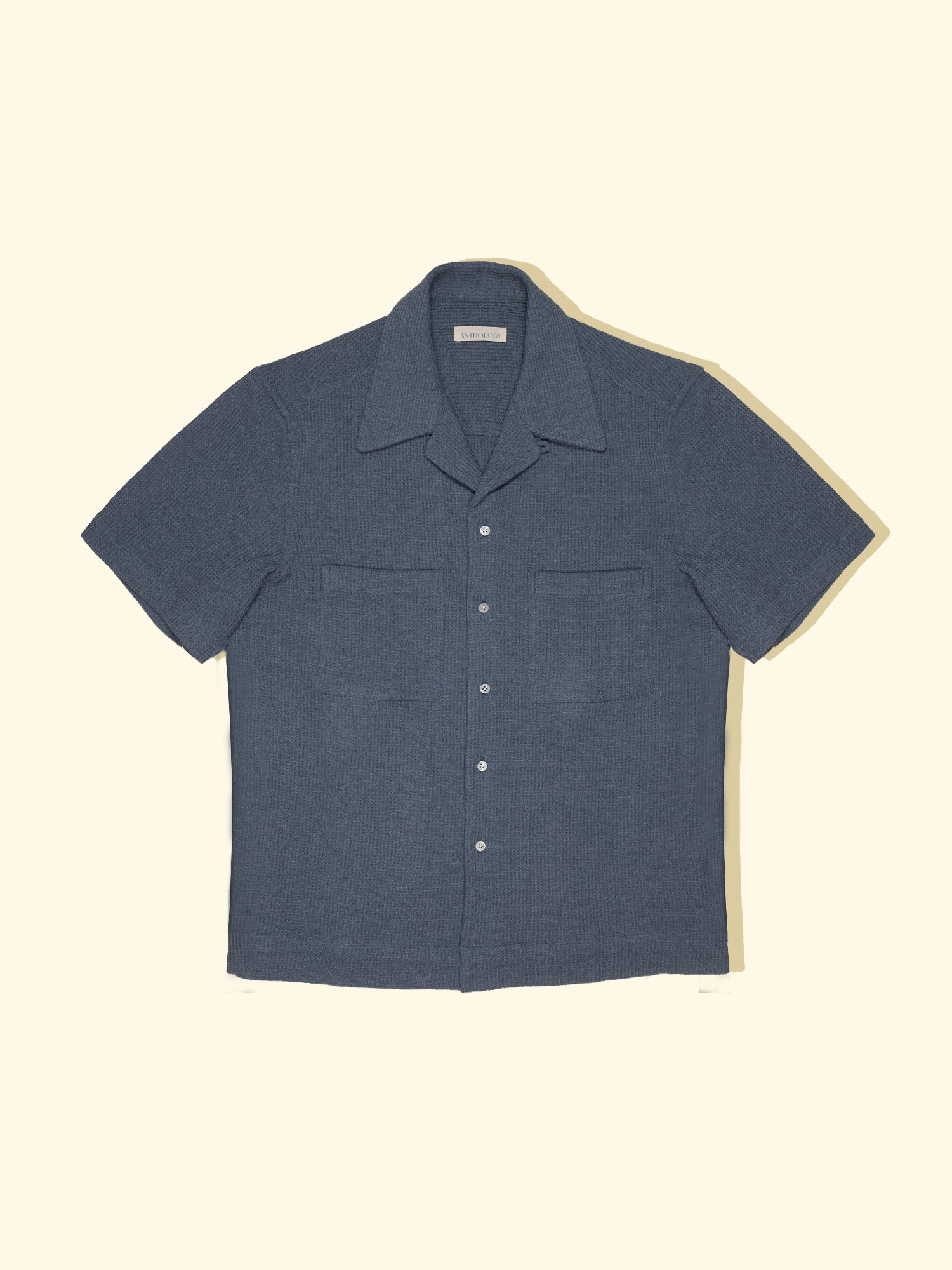 Cuban Camp Collar Shirt China Waffle The Anthology
