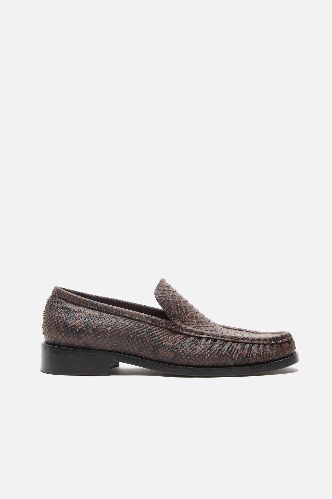 Printed Python Loafers