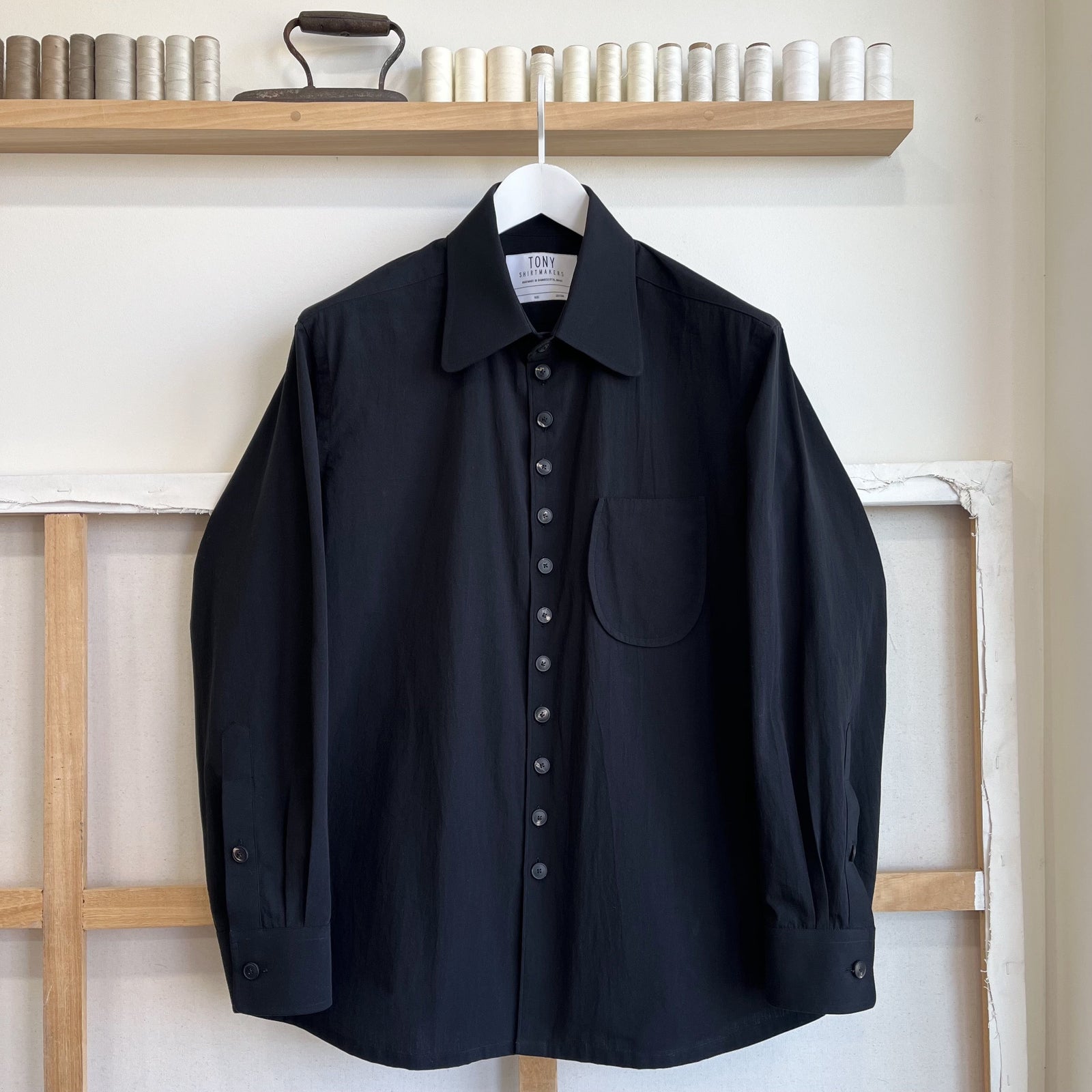 Laundered Cotton Dress Shirt