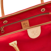 Vagabonda Borsa Da Viaggio In Tessuto Colore Rosso Naturale