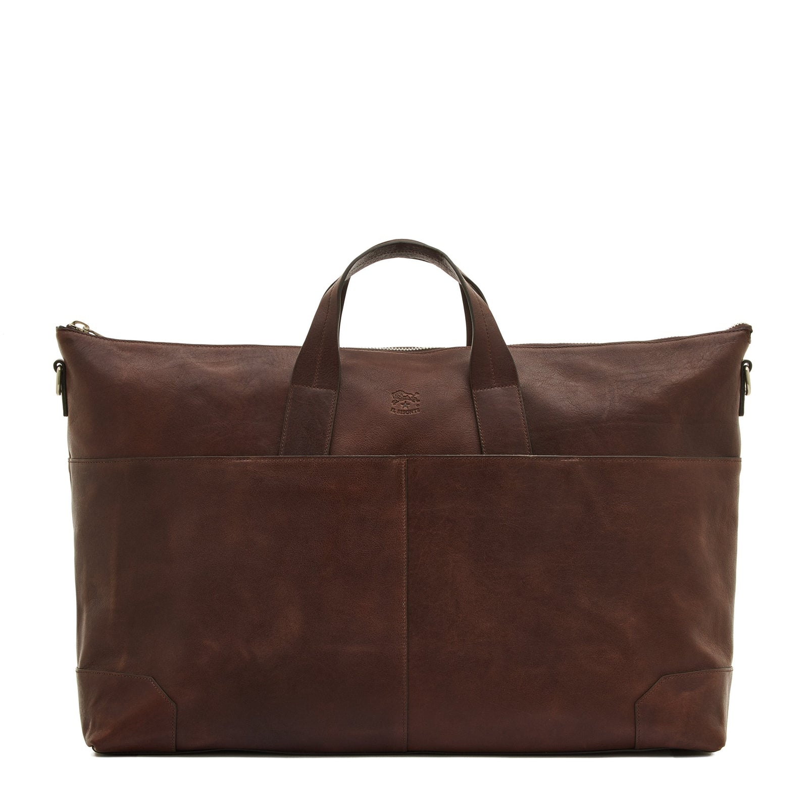 Galileo Borsa Da Viaggio Da Uomo In Pelle Invecchiata Colore Caff
