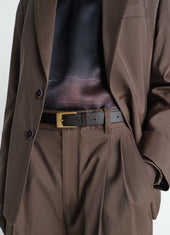 Rail Belt 25 Mm In Leather