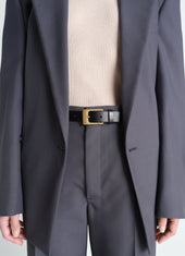 Rail Belt 25 Mm In Leather