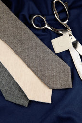 Herringbone Cashmere Bespoke Tie