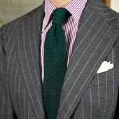 Crunchy Silk Knit Tie