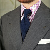 Crunchy Silk Knit Tie