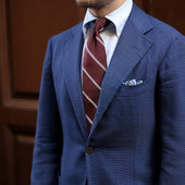 Double Bar Japanese Repp Stripe Silk Tie
