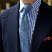 Crunchy Silk Knit Tie