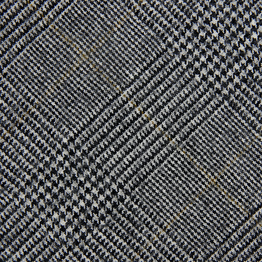 Vintage Cerruti 1881 Glencheck Bespoke Wool Tie Grey