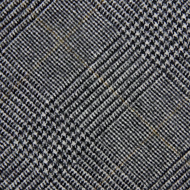 Vintage Cerruti 1881 Glencheck Bespoke Wool Tie - Grey