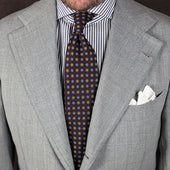 Plain Silk Pocket Square Hand Rolled