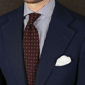Plain Silk Pocket Square Hand Rolled