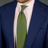 Shibumi Flower Printed Silk Tie Handrolled