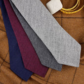 Herringbone Cashmere Bespoke Tie