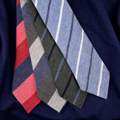Striped Cashmere Bespoke Tie