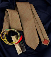 Smith Woollens Original Solaro Bespoke Tie Beige